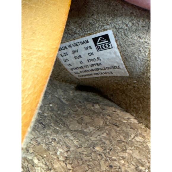 Reef Women's Cushion Vista Higher Sandals Platform CHESTNUT Size 10 - Picture 5 of 5